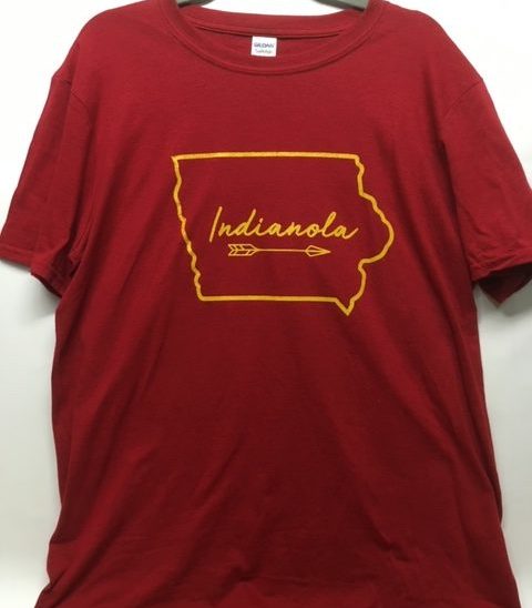 Iowa Indianola Arrow Design - DryBlend Tee Shirt - Image 3
