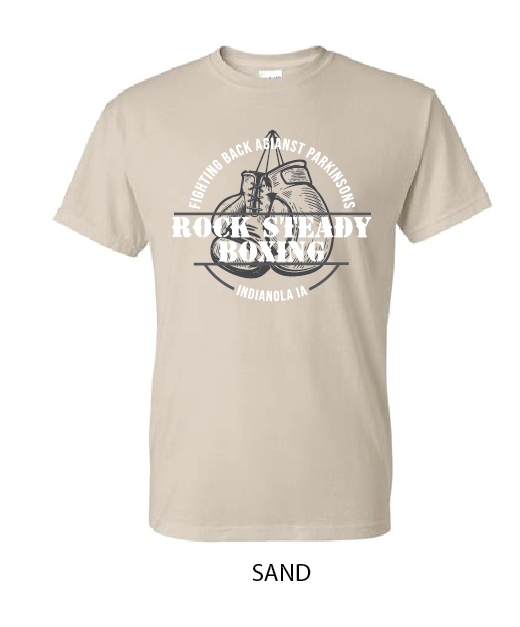 Rock Steady Boxing (The Village) - Gildan Unisex DryBlend® T-Shirt - 8000 - Image 3