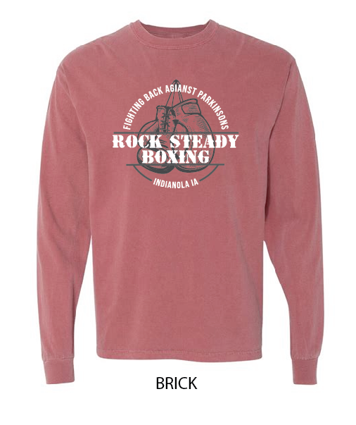 Rock Steady Boxing (The Village) - Comfort Colors Unisex Garment-Dyed Heavyweight Long Sleeve T-Shirt - 6014 - Image 4