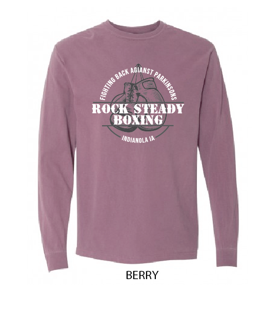 Rock Steady Boxing (The Village) - Comfort Colors Unisex Garment-Dyed Heavyweight Long Sleeve T-Shirt - 6014 - Image 3