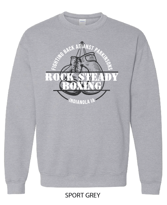 Rock Steady Boxing (The Village)- Gildan Unisex Heavy Blend™ Crewneck Sweatshirt - 18000
