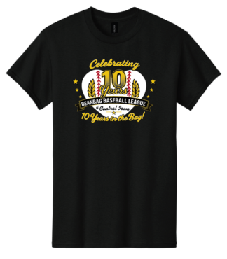 Beanbag Baseball League - 10 Year Tee